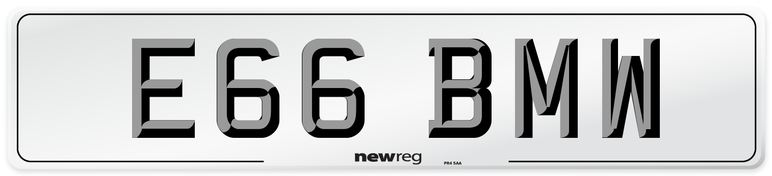 E66 BMW Number Plate from New Reg